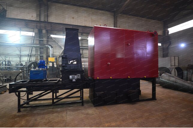 Котел 1.1 МВт на опилках с автоматической подачей