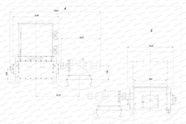 Топка ТЛПХ-0.8/3.32 чертеж
