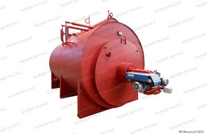 Котел паровой 1000 кг 115 С на мазуте и отработанном масле